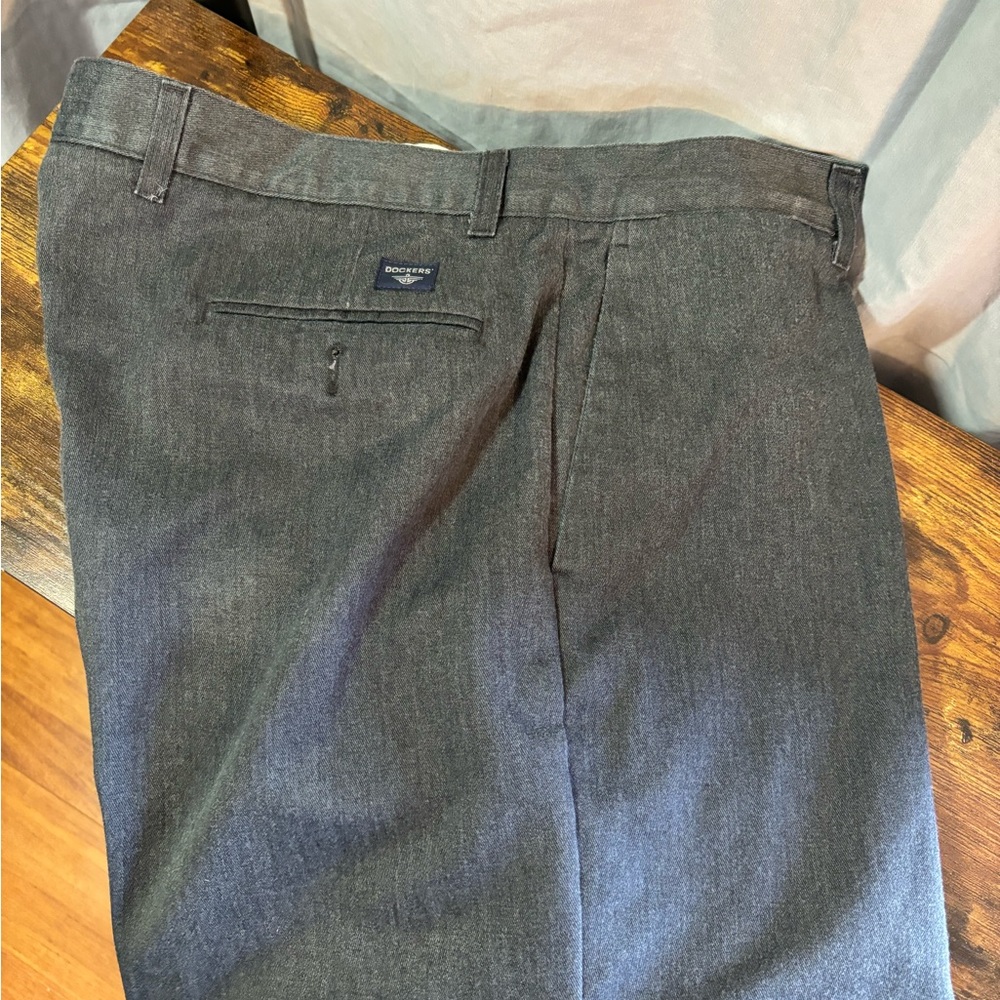 Dockers gray‎ chinos. Flat front
